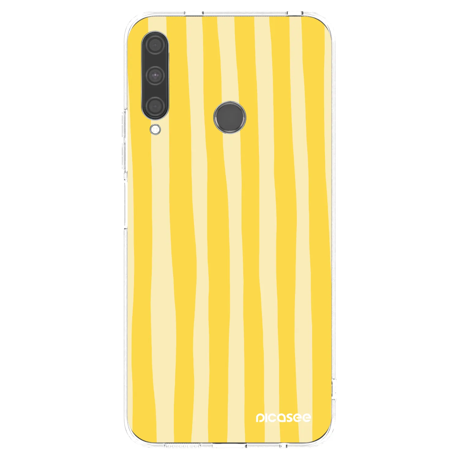 Picasee διαφανής θήκη σιλικόνης Huawei P40 Lite E - Lines lemon
