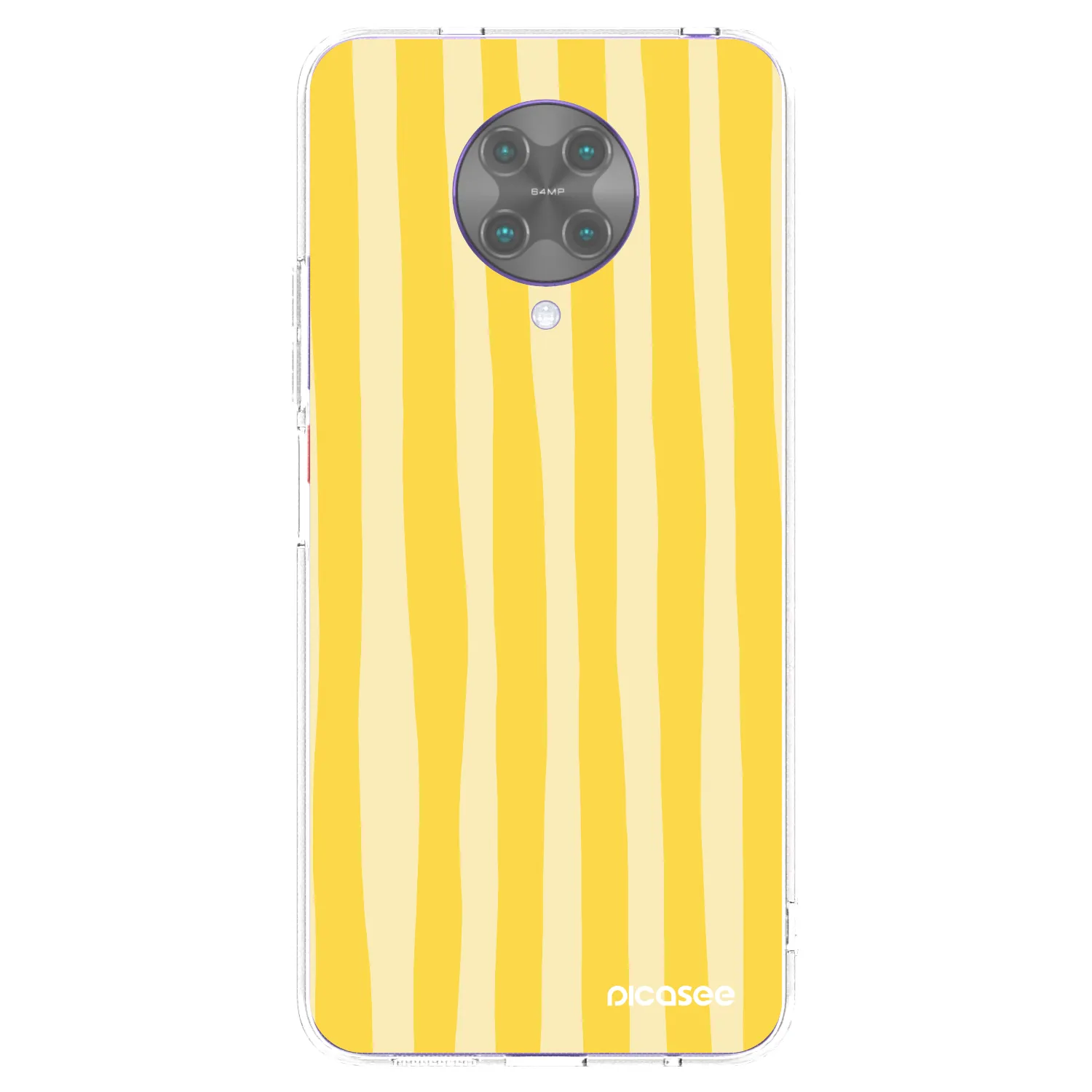 Picasee διαφανής θήκη σιλικόνης Xiaomi Poco F2 Pro - Lines lemon