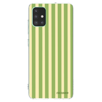 Picasee διαφανής θήκη σιλικόνης Samsung Galaxy M51 M515F - Lines Matcha
