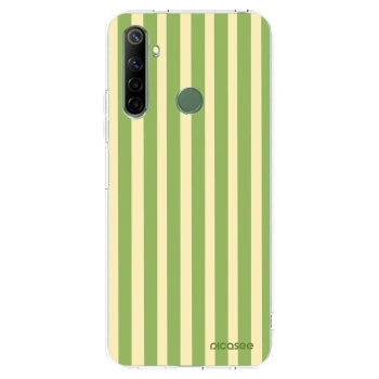 Picasee διαφανής θήκη σιλικόνης Realme 6i - Lines Matcha