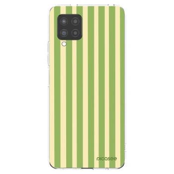 Picasee διαφανής θήκη σιλικόνης Samsung Galaxy A42 A426B - Lines Matcha