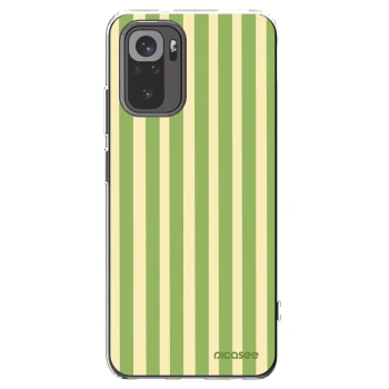 Picasee διαφανής θήκη σιλικόνης Xiaomi Redmi Note 10S - Lines Matcha
