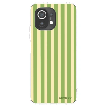 Picasee διαφανής θήκη σιλικόνης Xiaomi Mi 11 - Lines Matcha