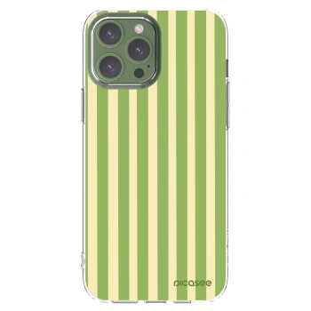 Picasee διαφανής θήκη σιλικόνης Apple iPhone 13 Pro Max - Lines Matcha