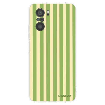Picasee διαφανής θήκη σιλικόνης Xiaomi Poco F3 - Lines Matcha