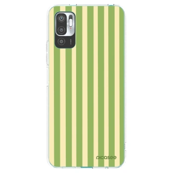 Picasee διαφανής θήκη σιλικόνης Xiaomi Redmi Note 10 5G - Lines Matcha