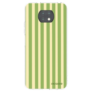 Picasee διαφανής θήκη σιλικόνης Xiaomi Redmi Note 9T - Lines Matcha