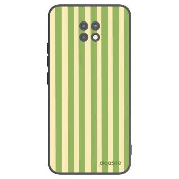 Picasee Μαύρη θήκη σιλικόνης για Xiaomi Redmi Note 9T - Lines Matcha