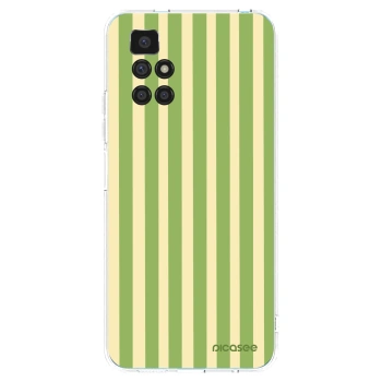 Picasee διαφανής θήκη σιλικόνης Xiaomi Redmi 10 - Lines Matcha