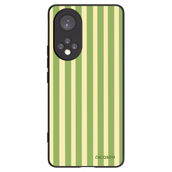 Picasee Μαύρη θήκη σιλικόνης για Honor 50 5G - Lines Matcha