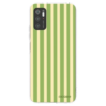 Picasee διαφανής θήκη σιλικόνης Xiaomi Poco M3 Pro 5G - Lines Matcha