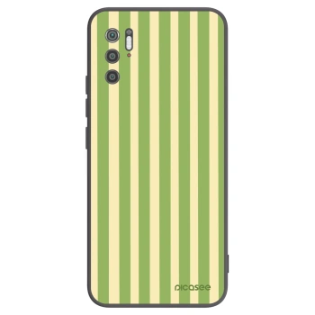 Picasee Μαύρη θήκη σιλικόνης για Xiaomi Poco M3 Pro 5G - Lines Matcha