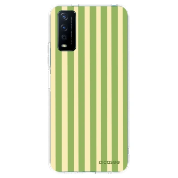 Picasee διαφανής θήκη σιλικόνης Vivo Y11s - Lines Matcha
