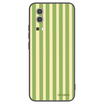 Picasee Μαύρη θήκη σιλικόνης για Vivo Y72 5G - Lines Matcha