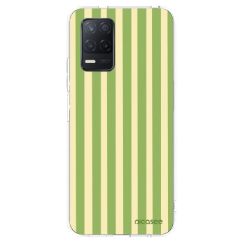 Picasee διαφανής θήκη σιλικόνης Realme 8 5G - Lines Matcha