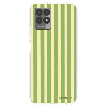 Picasee διαφανής θήκη σιλικόνης Realme 8i - Lines Matcha