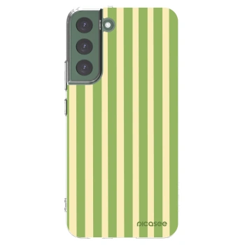 Picasee διαφανής θήκη σιλικόνης Samsung Galaxy S22+ 5G - Lines Matcha