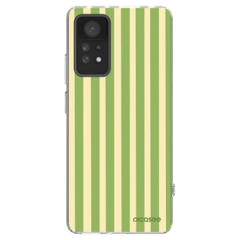Picasee διαφανής θήκη σιλικόνης Xiaomi Redmi Note 11 Pro 5G - Lines Matcha