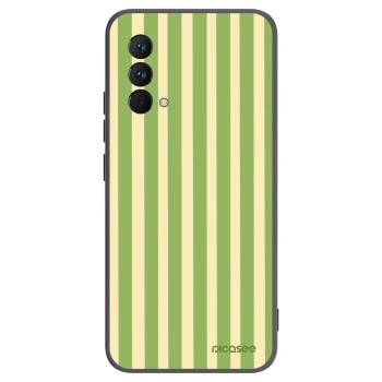 Picasee Μαύρη θήκη σιλικόνης για Realme GT Master Edition 5G - Lines Matcha