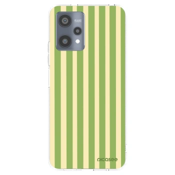 Picasee διαφανής θήκη σιλικόνης Realme 9 Pro 5G - Lines Matcha