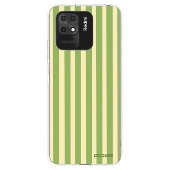 Picasee διαφανής θήκη σιλικόνης Xiaomi Redmi 10C - Lines Matcha