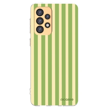Picasee διαφανής θήκη σιλικόνης Samsung Galaxy A33 5G A336 - Lines Matcha