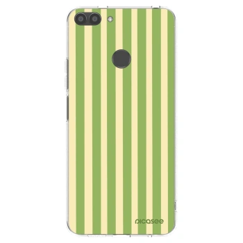 Picasee διαφανής θήκη σιλικόνης Huawei P Smart - Lines Matcha