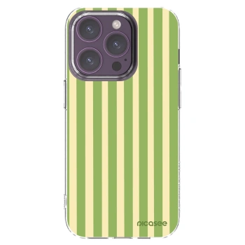 Picasee διαφανής θήκη σιλικόνης Apple iPhone 14 Pro - Lines Matcha