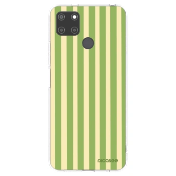 Picasee διαφανής θήκη σιλικόνης Realme C21Y - Lines Matcha