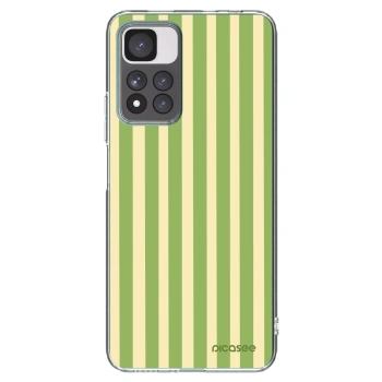 Picasee διαφανής θήκη σιλικόνης Xiaomi Redmi Note 11 Pro+ 5G - Lines Matcha