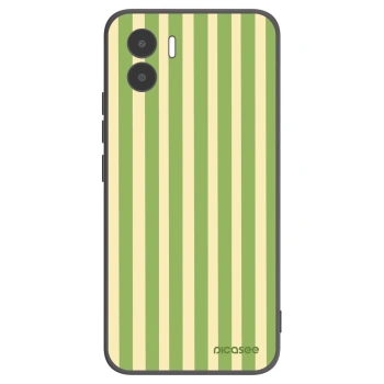 Picasee Μαύρη θήκη σιλικόνης για Xiaomi Redmi A1 - Lines Matcha