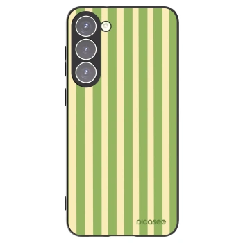 Picasee Μαύρη θήκη σιλικόνης για Samsung Galaxy S23+ 5G - Lines Matcha