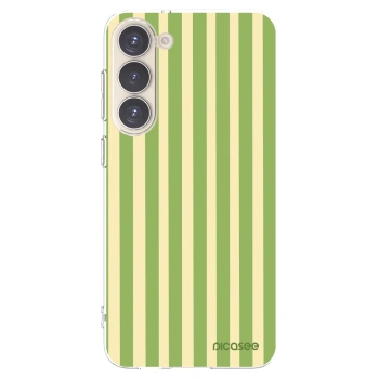 Picasee διαφανής θήκη σιλικόνης Samsung Galaxy S23+ 5G - Lines Matcha