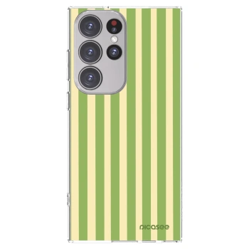Picasee διαφανής θήκη σιλικόνης Samsung Galaxy S23 Ultra 5G - Lines Matcha