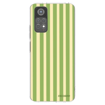 Picasee διαφανής θήκη σιλικόνης Xiaomi Redmi Note 11S 5G - Lines Matcha