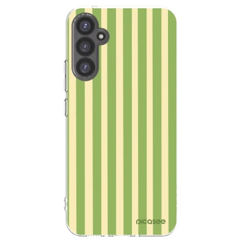 Picasee διαφανής θήκη σιλικόνης Samsung Galaxy A34 5G A346B - Lines Matcha