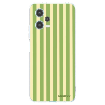 Picasee διαφανής θήκη σιλικόνης Xiaomi Redmi Note 12 5G - Lines Matcha