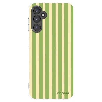 Picasee διαφανής θήκη σιλικόνης Samsung Galaxy A14 5G A146P - Lines Matcha