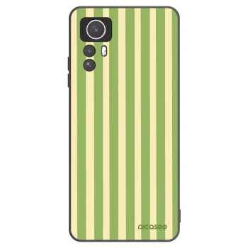 Picasee Μαύρη θήκη σιλικόνης για Xiaomi Redmi Note 12S - Lines Matcha