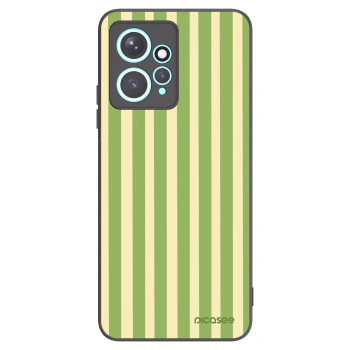 Picasee Μαύρη θήκη σιλικόνης για Xiaomi Redmi Note 12 4G - Lines Matcha