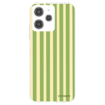 Picasee διαφανής θήκη σιλικόνης Xiaomi Redmi 12 4G - Lines Matcha