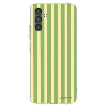 Picasee διαφανής θήκη σιλικόνης Samsung Galaxy A04s A047F - Lines Matcha