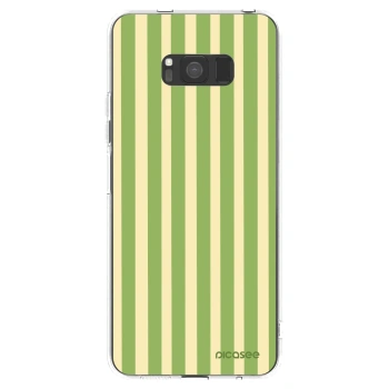 Picasee διαφανής θήκη σιλικόνης Samsung Galaxy S8 G950F - Lines Matcha