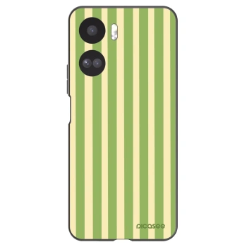 Picasee Μαύρη θήκη σιλικόνης για Honor 90 Lite 5G - Lines Matcha