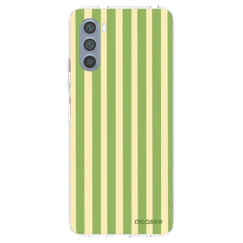 Picasee διαφανής θήκη σιλικόνης Motorola Moto G62 - Lines Matcha