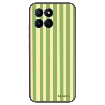Picasee Μαύρη θήκη σιλικόνης για Honor 70 Lite - Lines Matcha