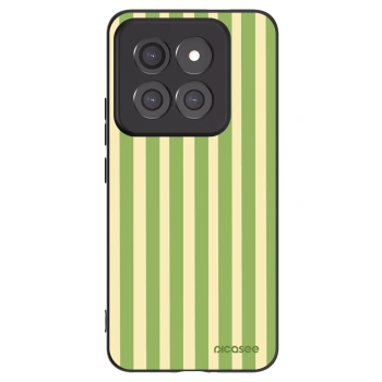 Picasee Μαύρη θήκη σιλικόνης για Xiaomi 14 Pro - Lines Matcha
