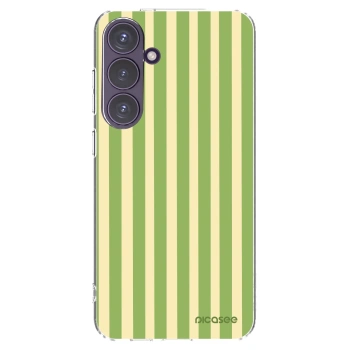 Picasee διαφανής θήκη σιλικόνης Samsung Galaxy S24+ S926B 5G - Lines Matcha