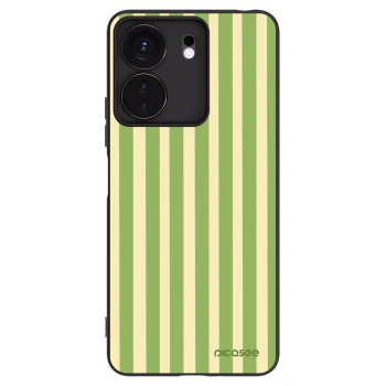 Picasee Μαύρη θήκη σιλικόνης για Xiaomi Redmi 13C 4G - Lines Matcha