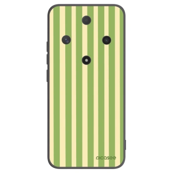 Picasee Μαύρη θήκη σιλικόνης για Honor Magic6 Lite 5G - Lines Matcha